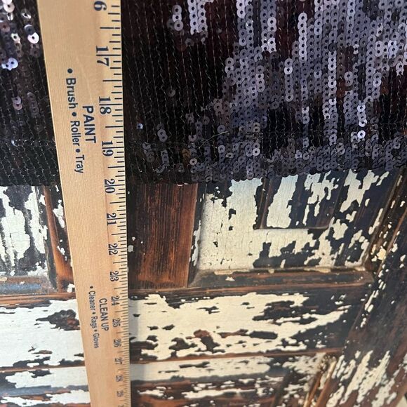 NWT Karen Kane sequined skirt in Beautiful Brown Bronze color w stretch waist. M - Picture 6 of 11